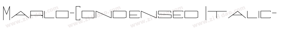 Marlo-Condensed Italic字体转换